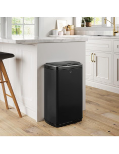 Basurero KRAUS GarbagePro 49L Rectangular Negro Mate con Sensor 2