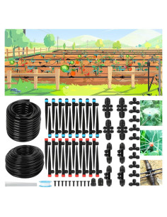 Sistema de Riego por Goteo Vatony 128FT con Conectores Rápidos