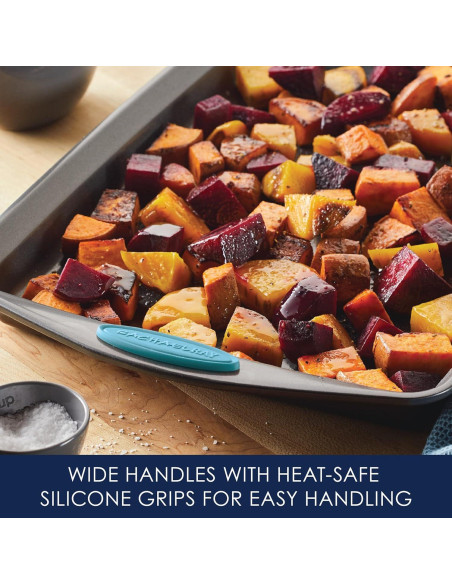 Juego de bandejas para galletas Rachael Ray 3 piezas acero