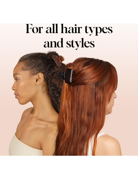 Set de 2 Clips de Garra Medianos Kitsch - Negro y Tortuga