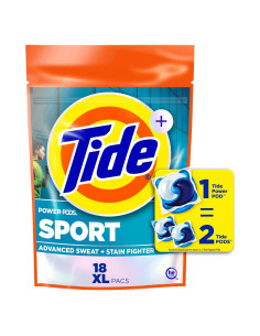 Detergente Tide Power Pods Febreze Sport 18 Cápsulas 0.81 kg