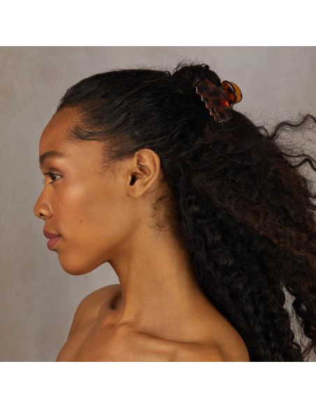 Set de 2 Clips de Garra Medianos Kitsch - Negro y Tortuga