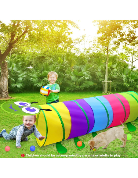 Túnel de Juego Colorido TIKTENT para Niños 1-3 Años 1.83m