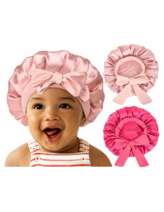 Gorro de Seda Satinado para Bebés YANIBEST 0-6 Meses Rosa