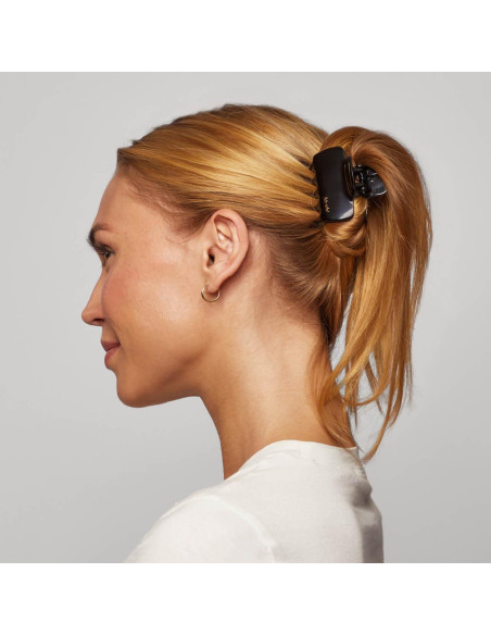 Set de 2 Clips de Garra Medianos Kitsch - Negro y Tortuga