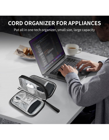 Bolsa Organizadora de Cables SUNRISING Doble Capa Impermeable