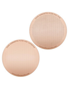 Filtros de Metal Reutilizables AeroPress CAFE CONCETTO - Fino y Superfino