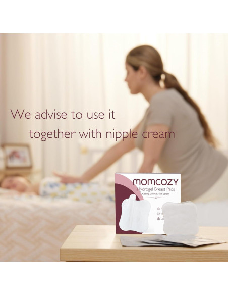 Almohadillas de Hidrogel para Pezones Momcozy 6 PCS - Alivio Lactancia