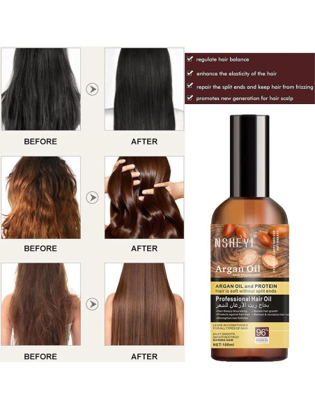 Aceite de Argán Tangsion 100ml - Hidratación y Brillo para Cabello