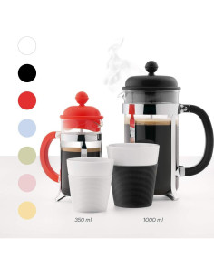 Cafetera Prensa Francesa Bodum CAFFETTIERA 3 Tazas 0.35L Blanca 2