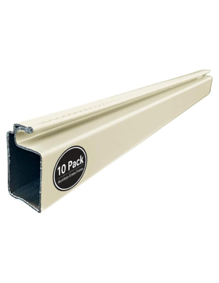 Kit de Marco de Pantalla para Ventana Pequeña Metro Screenworks - Almendra, 10 Varillas 182.88 cm