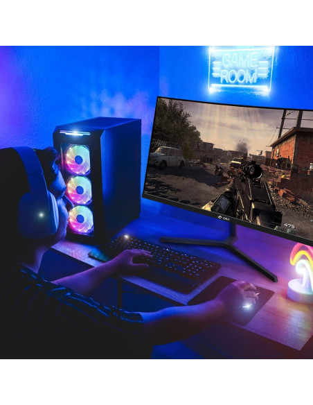 Monitor Curvo para Juegos CRUA 24" FHD 180Hz 120% sRGB