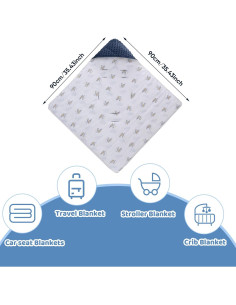 Manta para Silla de Auto Bebé LAT LEE AND TOWN 88.9x88.9cm 2