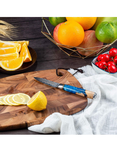 Cuchillo de Pelar Fukep 3.5" Damasco VG10 Acero 66 Capas