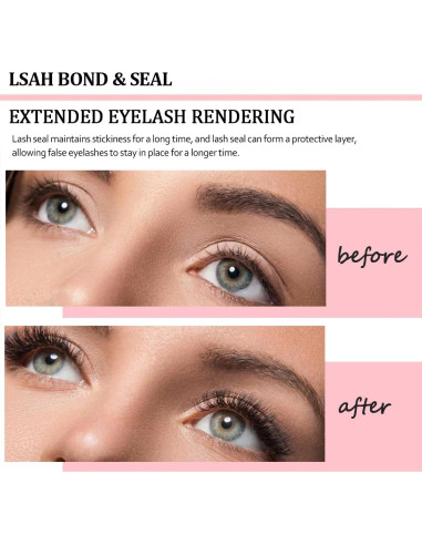 Kit de Adhesivo y Sellador de Pestañas Qiveaory 4 Pcs DIY