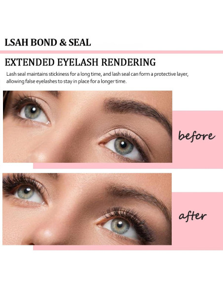 Kit de Adhesivo y Sellador de Pestañas Qiveaory 4 Pcs DIY Kit de Adhesivo y Sellador de Pestañas Qiveaory 4 Pcs DIY