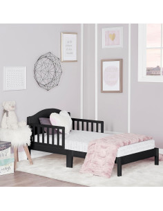 Cama para Niños Pequeños Dream On Me Sydney Negra - Madera de Pino 2
