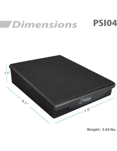 Elevador de Altavoz Aislante Pyle PSI04 - 19.1x23.1cm - Espuma