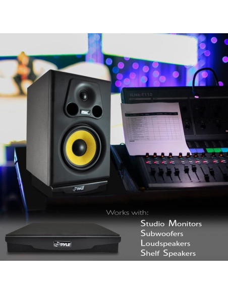 Elevador de Altavoz Aislante Pyle PSI04 - 19.1x23.1cm - Espuma