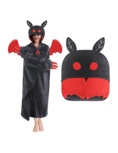 Manta con Capucha Mothman Mewaii para Adultos 157.5x132 cm