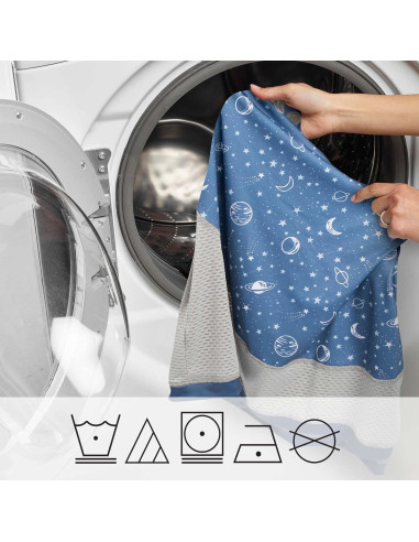 Funda Multiuso Boppy 4 y Más Azul Cielo Estrellado UPF 50+