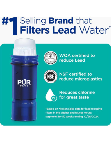 Jarra de Agua PUR Plus 11 Tazas con Filtro Reductor de Plomo