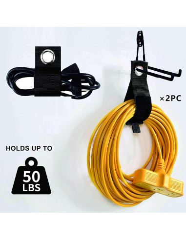 Ganchos de Garaje SMARTOLOGY 19 cm Paquete de 4 Soportes