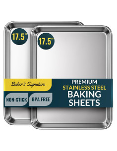 Juego de bandejas para hornear Baker's Signature 44.5x33 cm
