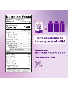 Leche de Cabra en Polvo Meyenberg 340g Kosher Sin Gluten 2