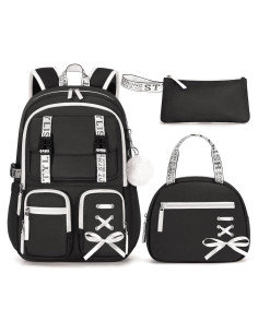 Mochila Fimibuke 3 en 1 para Niñas Impermeable con Lonchera