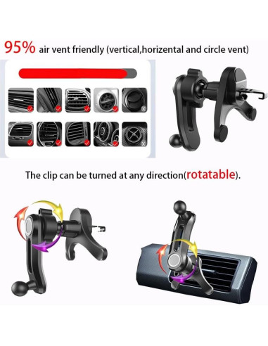 Soporte de Cargador Inalámbrico para Auto Litchitech Demonio