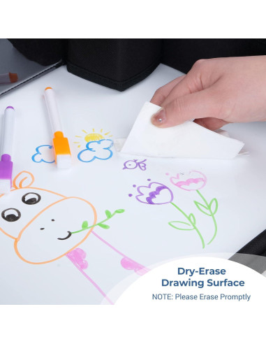 Bandeja de Viaje COOLBEBE para Niños - 2PCS, Negro, Portátil