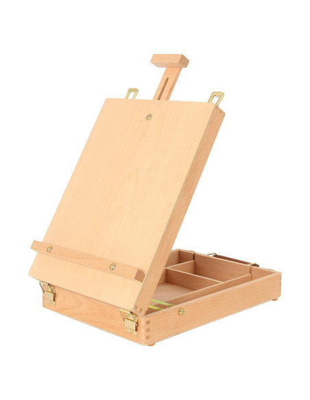 Caja de Pintura Kuyal de Madera Haya con Caballete Ajustable