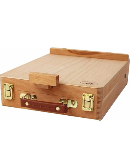 Caja de Pintura Kuyal de Madera Haya con Caballete Ajustable