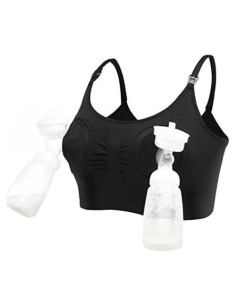 Sostenedor de Maternidad MummyVerse Negro Ajustable para Lactancia