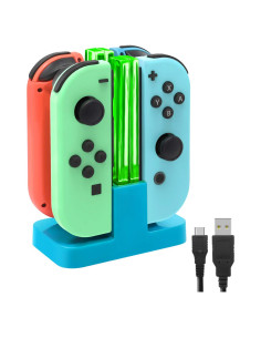 Base de Carga FastSnail para Joy-Con Nintendo Switch Azul