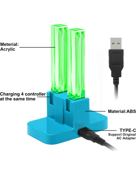 Base de Carga FastSnail para Joy-Con Nintendo Switch Azul