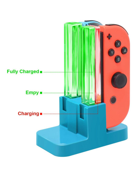 Base de Carga FastSnail para Joy-Con Nintendo Switch Azul