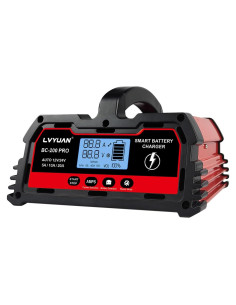 Cargador de Batería Inteligente LVYUAN 20A 12V/24V para Coche