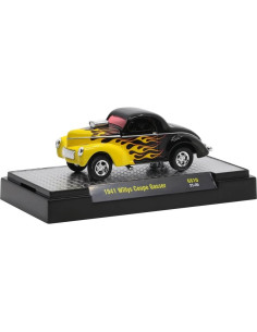 Coche Diecast M2 1941 Willys Coupe Gasser 1:64 Edición Limitada 2