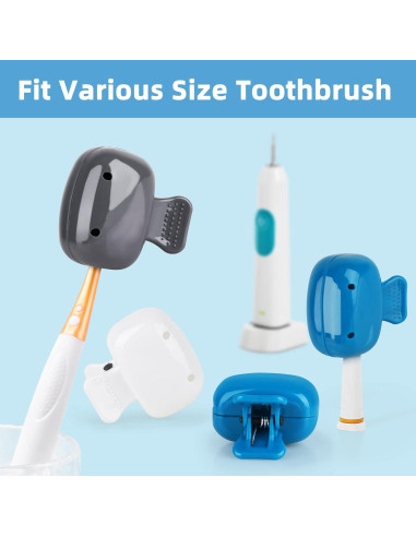 6 Tapas Protectores de Cepillo de Dientes Waenerec - Viaje
