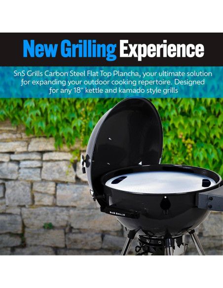 Plancha de Acero Carbono SnS Grills 45.72 cm para Asar