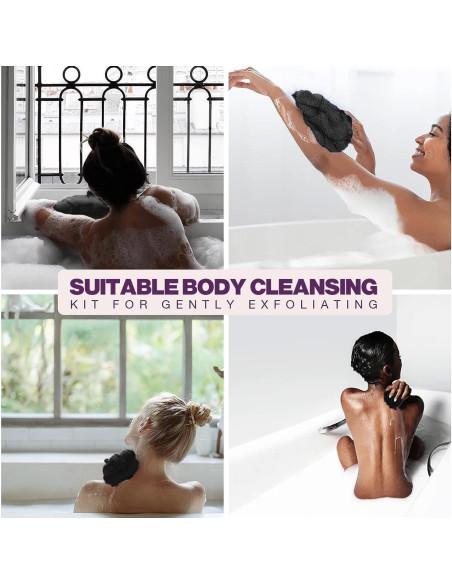 Esponja de Red Africana SpiralScgv - 4 Piezas Exfoliantes 30x80cm