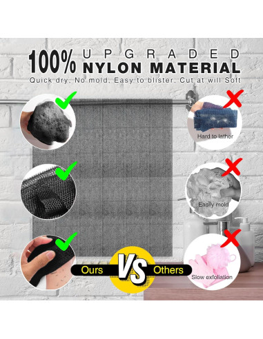 Esponja de Red Africana SpiralScgv - 4 Piezas Exfoliantes 30x80cm