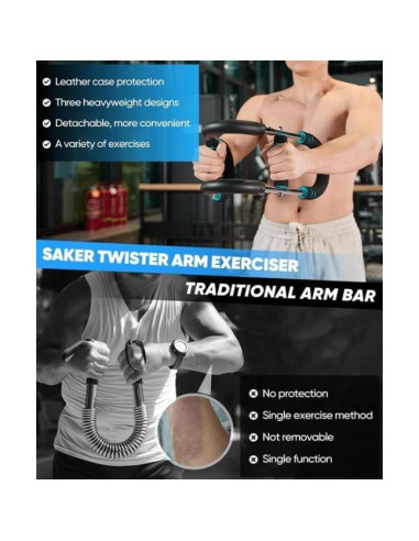 Entrenador de Brazos TwisterFit Saker - Equipo de Gimnasio en Casa