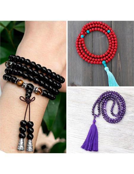 12 Conjuntos Perlas Guru de Gemas Naturales PH PandaHall 10mm