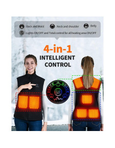 Chaleco Térmico DOACE Eléctrico Unisex Control App 8 Zonas 2