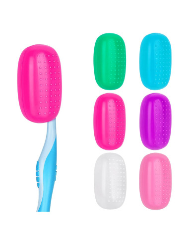 Cubiertas de Cabeza de Cepillo de Dientes Hxezoc - 6 Piezas Silicona