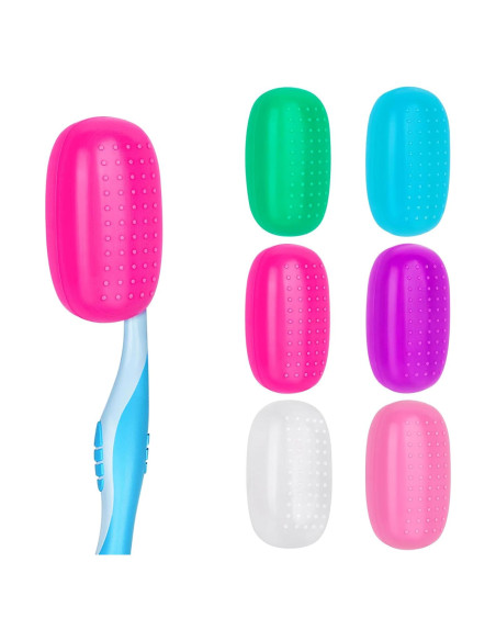 Cubiertas de Cabeza de Cepillo de Dientes Hxezoc - 6 Piezas Silicona