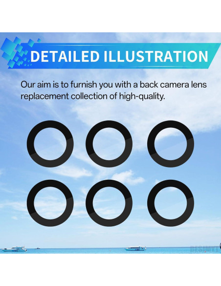 Reemplazo Lente Cámara Trasera Samsung Galaxy S22 5G - 2 Piezas